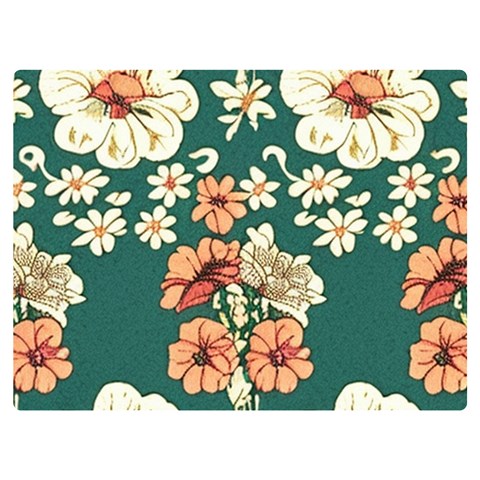 Retro 1880s Flowers Pattern 20 Premium Plush Fleece Blanket (Extra Small) from ArtsNow.com 40 x30  Blanket Front