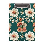 Retro 1880s Flowers Pattern 20 A5 Acrylic Clipboard