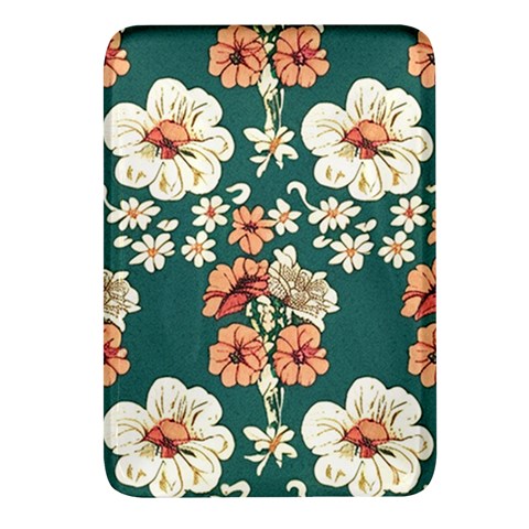 Retro 1880s Flowers Pattern 20 Rectangular Glass Fridge Magnet (4 pack) from ArtsNow.com Front