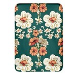 Retro 1880s Flowers Pattern 20 Rectangular Glass Fridge Magnet (4 pack)