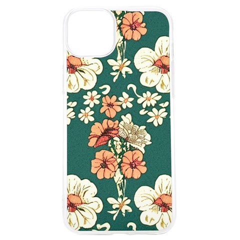 Retro 1880s Flowers Pattern 20 iPhone 15 Pro TPU UV Print Case from ArtsNow.com Front