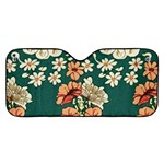 Retro 1880s Flowers Pattern 20 Car Windshield Sunshade