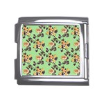 Retro 1880s Flowers Pattern 24 Mega Link Italian Charm (18mm)