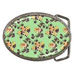 Retro 1880s Flowers Pattern 24 Belt Buckles