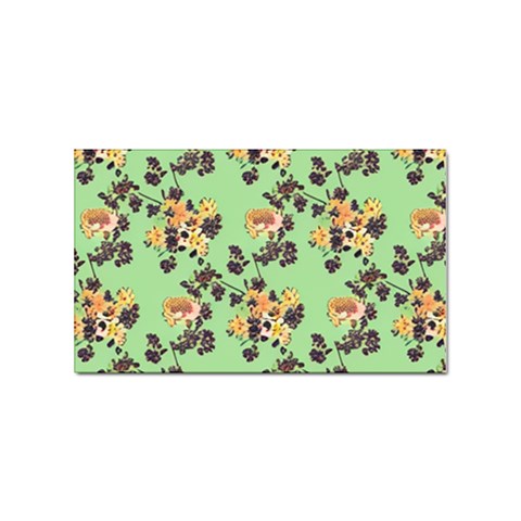 Retro 1880s Flowers Pattern 24 Sticker Rectangular (10 pack) from ArtsNow.com Front