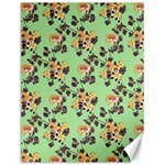 Retro 1880s Flowers Pattern 24 Canvas 12  x 16 