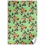 Retro 1880s Flowers Pattern 24 Canvas 24  x 36 