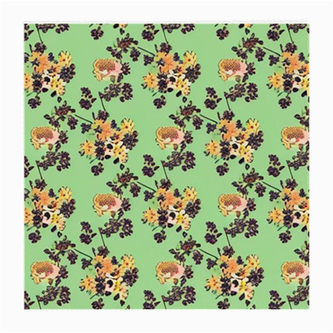 Retro 1880s Flowers Pattern 24 Medium Glasses Cloth from ArtsNow.com Front