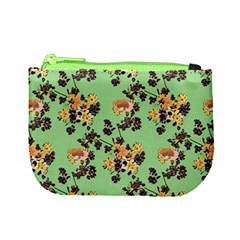 Retro 1880s Flowers Pattern 24 Mini Coin Purse from ArtsNow.com Front