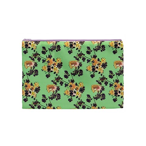 Retro 1880s Flowers Pattern 24 Cosmetic Bag (Medium) from ArtsNow.com Front