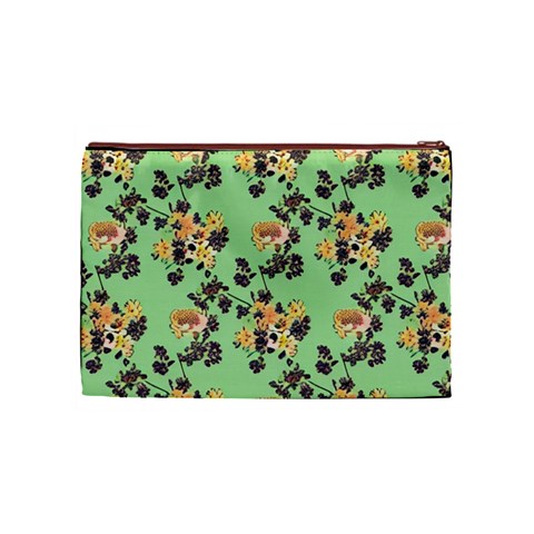 Retro 1880s Flowers Pattern 24 Cosmetic Bag (Medium) from ArtsNow.com Front