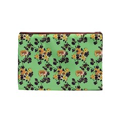 Retro 1880s Flowers Pattern 24 Cosmetic Bag (Medium) from ArtsNow.com Front