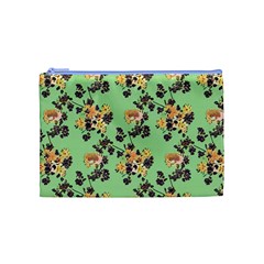 Retro 1880s Flowers Pattern 24 Cosmetic Bag (Medium) from ArtsNow.com Front