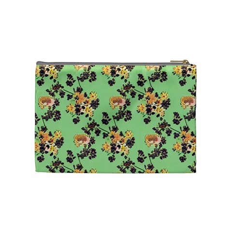 Retro 1880s Flowers Pattern 24 Cosmetic Bag (Medium) from ArtsNow.com Back