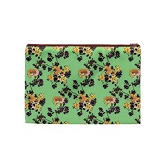 Retro 1880s Flowers Pattern 24 Cosmetic Bag (Medium) from ArtsNow.com Back