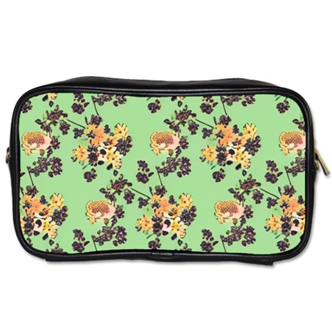 Retro 1880s Flowers Pattern 24 Toiletries Bag (One Side) from ArtsNow.com Front