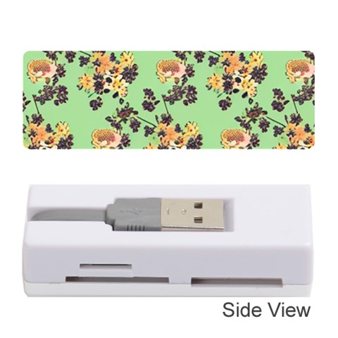 Retro 1880s Flowers Pattern 24 Memory Card Reader (Stick) from ArtsNow.com Front