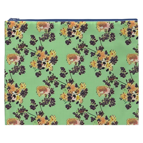 Retro 1880s Flowers Pattern 24 Cosmetic Bag (XXXL) from ArtsNow.com Front