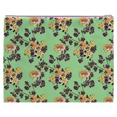 Retro 1880s Flowers Pattern 24 Cosmetic Bag (XXXL) from ArtsNow.com Back