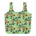 Retro 1880s Flowers Pattern 24 Full Print Recycle Bag (L)