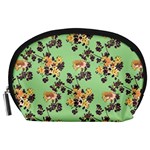 Retro 1880s Flowers Pattern 24 Accessory Pouch (Large)