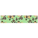 Retro 1880s Flowers Pattern 24 Small Premium Plush Fleece Scarf