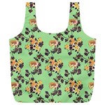 Retro 1880s Flowers Pattern 24 Full Print Recycle Bag (XXL)