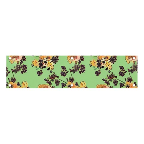 Retro 1880s Flowers Pattern 24 Banner and Sign 4  x 1  from ArtsNow.com Front