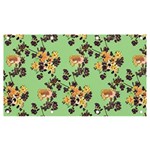 Retro 1880s Flowers Pattern 24 Banner and Sign 7  x 4 