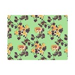 Retro 1880s Flowers Pattern 24 Premium Plush Fleece Blanket (Mini)