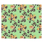 Retro 1880s Flowers Pattern 24 Premium Plush Fleece Blanket (Small)