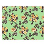 Retro 1880s Flowers Pattern 24 Premium Plush Fleece Blanket (Large)