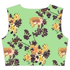 Retro 1880s Flowers Pattern 24 Trumpet Sleeve Cropped Top from ArtsNow.com Back