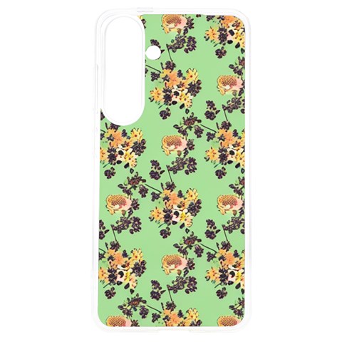 Retro 1880s Flowers Pattern 24 Samsung Galaxy S24 6.2 Inch TPU UV Case from ArtsNow.com Front