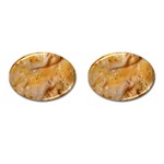 Homemade Flan Extreme Close-up Texture Cufflinks (Oval)