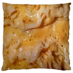 Homemade Flan Extreme Close-up Texture Standard Premium Plush Fleece Cushion Case (One Side)