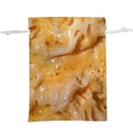 Homemade Flan Extreme Close-up Texture Lightweight Drawstring Pouch (XL)