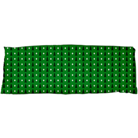 Green Christmas Tree Pattern Background 25 x67  Body Pillow Case Dakimakura (Two Sides) from ArtsNow.com Front