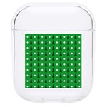 Green Christmas Tree Pattern Background Hard PC AirPods 1/2 Case