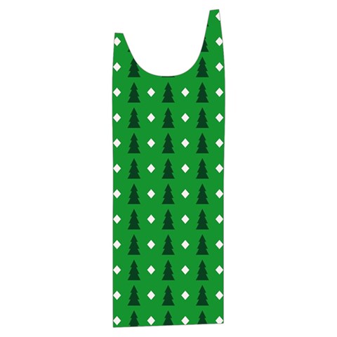 Green Christmas Tree Pattern Background Kids  Stylish Hooded Puffer Vest from ArtsNow.com Front Right Side