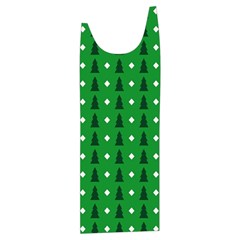 Green Christmas Tree Pattern Background Kids  Stylish Hooded Puffer Vest from ArtsNow.com Front Right Side