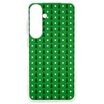 Green Christmas Tree Pattern Background Samsung Galaxy S24 Ultra 6.9 Inch TPU UV Case