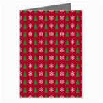 Snowflake Christmas Tree Pattern Greeting Card