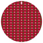 Snowflake Christmas Tree Pattern UV Print Acrylic Ornament Round