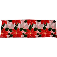 Poinsettia Pattern Seamless Pattern Christmas Xmas 21 x63  Body Pillow Case Dakimakura (Two Sides) from ArtsNow.com Front