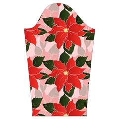 Poinsettia Pattern Seamless Pattern Christmas Xmas Kids  Long Sleeve Velvet Lounge Robe from ArtsNow.com Sleeve Left