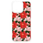 Poinsettia Pattern Seamless Pattern Christmas Xmas iPhone 15 Plus TPU UV Print Case