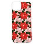 Poinsettia Pattern Seamless Pattern Christmas Xmas iPhone 15 Pro TPU UV Print Case