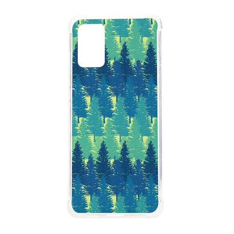 Christmas Trees Pattern Digital Paper Seamless Samsung Galaxy S20 Plus 6.7 Inch TPU UV Case from ArtsNow.com Front