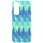 Christmas Trees Pattern Digital Paper Seamless Samsung Galaxy S24 Plus 6.7 Inch Black TPU UV Case